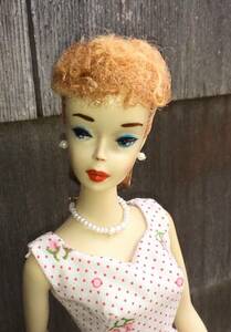 1960 Vintage #3 Blond Ponytail Barbie Doll**by Carols** 海外 即決