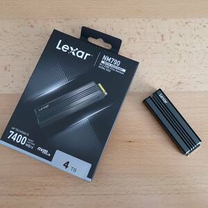 Lexar 内蔵SSD 4TB NM790 ヒートシンク付 M.2 2280 PCle Gen4×4 NVMe ほぼ未使用 ③