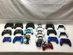 1円～ コントローラー 18台 まとめ PS5 3台/PS4 6台/PS2 1台/他社製品 8台 ゲーム 周辺機器【ジャンク・現状品】 動作未確認 [28-0426-T5]