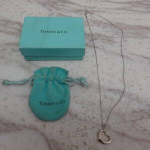 ◇Tiffany & Co. | ティファニー　オープンハート　ネックレス　刻印　シルバー　925　☆N37