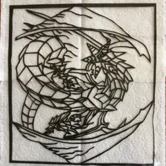 ドラゴンの切り絵 龍 ハンドメイド作品