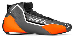 SPARCO（スパルコ） レーシングシューズ X-LIGHT オレンジxグレー 44サイズ（28.0cm）FIA 8856-2018
