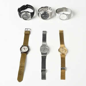 【動作未確認】ブランド腕時計 計6点 カシオ/CASIO ソーラー SEIKO/セイコー クォーツ BERING メンズ/紳士 B