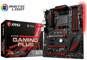 MSI AMD X470チップセット搭載 ATXマザーボード X470 GAMING PLUS AM4ソケット BIOS最新　Ryzen 5000対応