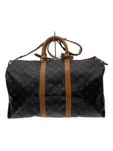 LOUIS VUITTON◆キーポル・バンドリエール45_モノグラム・キャンバス_BRW/PVC/BRW