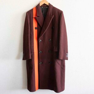 【美品】 PAUL SMITH【16AW/CONTAST-LINE HOUNDTOOTH DOUBLE COAT】S コート ポールスミス 2311269