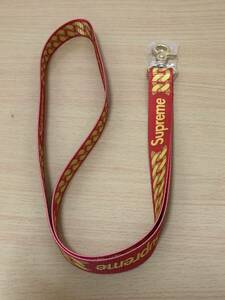 1円 ★ Supreme シュプリーム 22SS ★ 送料520円OK ★ cuban links lanyard ネック ストラップ ピンク　FK