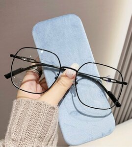 １円～　メガネフレーム　フルリム　度数なし　フレーム　金属　合金製　眼鏡　レンズ交換可能　男女兼用　色豊富　zh180