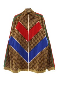 グッチ GUCCI 18AW GG Printed Technical Jersey Jacket トラックジャケットXL【ブランド古着ベクトル】230808 メンズ