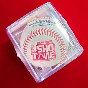■未開封品！【MLB認証登録】2021 S.OHTANI MLB A.L. MVP受賞記念「SHO-TIME」ロゴ入りボ―ル ＜Rawlingsケース入り＞大谷