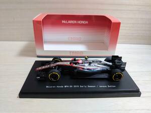 未展示　EBBRO『1/43　マクラーレン ホンダ　MP4-30　2015　Early Season　No.22』McLaren HONDA MP4-30　Jenson Button（45325）バトン