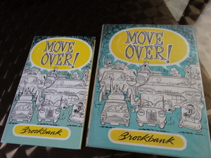 MOVE OVER 初版（1962）と再版版（2003）ブロックバンク　Russell Brockbank　CGカーグラフィックでおなじみ　オートモビリア