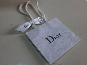 2 Christian Dior SE クリスチャン・ディオール Dior ホワイト リボン 袋 紙袋 ショップ袋 ショッパー ショッピングバッグ
