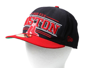 デッドストック 未使用 ■ ニューエラ x レッドソックス ベースボール キャップ 58.7cm 新品 帽子 NEW ERA MLB オフィシャル 大リーグ 野球