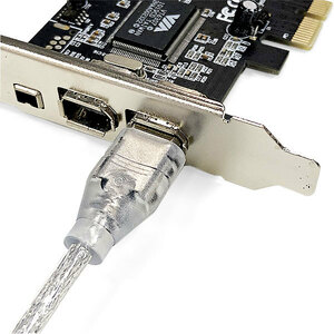 【D0025】FireWire 400 ケーブル 1.5m　IEEE 1394 6pin-4pin　i.LINK・DV　古いビデオカメラなどのデータ転送で活躍