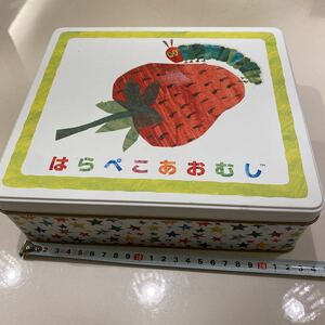 絵本　はらぺこあおむし空き缶 新品　328