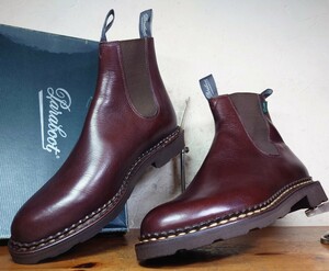 【試し履きのみ/送料無料】2016年 FRANCE製 Paraboot/パラブーツ ホールカット サイドゴアブーツ UK61/2 25cm相応 茶/cheaney クロケット