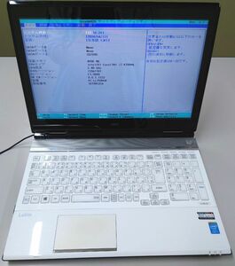 NEC LaVie LL750/M PC-LL750MSW Core i7-4700MQ 2.40GHz BIOSのみ確認 現状ジャンク品 本体のみ