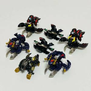 【中古品】SEGATOYS セガトイズ 爆丸 爆テクシリーズ 7個セット 冴ガロウ 零ムニキス 幻ムニキス インフィニティ・ドラゴノイド フィギュア