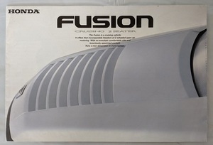 フュージョン　(MF02)　車体カタログ　FUSION　古本・即決・送料無料　管理№ 5511A