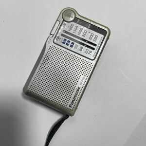 「D44_7K」送料無料Panasonic ワイドFM対応 FM/AMコンパクトラジオ RF-P150A 動作品