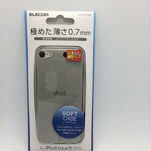 【新品】 ELECOM(エレコム) iPod touch 2015 ソフトケース カバー 薄型 クリアブラック AVA-T15UCUBK