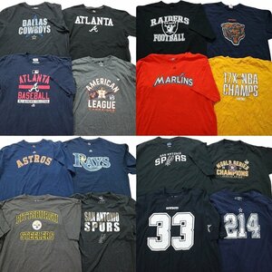 古着卸 まとめ売り プロチーム 半袖Tシャツ 16枚セット (メンズ 2XL /3XL ) NBA カウボーイズ NFL スティーラーズ MS8954 1円スタート