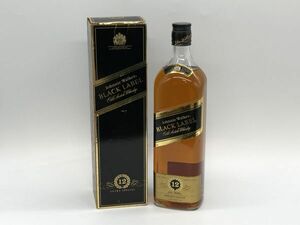 【未開栓】JOHNNIE WALKER ジョニーウォーカー ブラックラベル 黒 12年 エクストラ スペシャル スコッチ ウイスキー 43％ 1000ml 箱付き