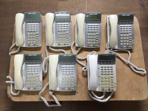 ☆ビジネスフォン 16ボタン 漢字標準電話機 DTR-16K-1D(WH) ビジネスフォン まとめて7台☆