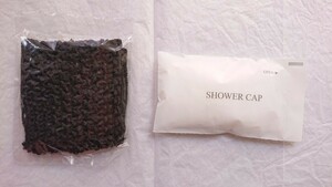 ★新品 ヘアバンド シャワーキャップ セット hair band shower cap 旅行 出張 旅行 旅行用小物