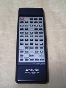 〈 SANSUI AV サラウンド アンプ AV-7700 用 リモコン RS-1700 〉