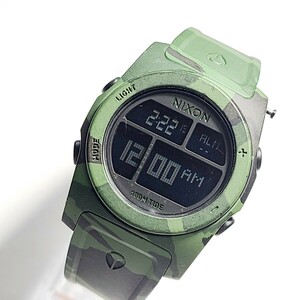 CM24LL NIXON ニクソン RHYTHM GREEN CAMO デジタル腕時計 14D リストウォッチ メンズ カモフラ 迷彩 カーキ アーミー 