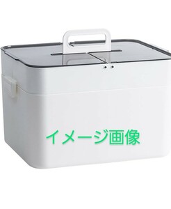 y021602f GLEATH 救急箱 おしゃれ 大容量 2層式 裁縫箱 薬箱 かわいい メイクボックス 収納箱 くすりばこ 医療箱 救急ボックス 