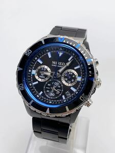 T943 セイコーSEIKO ワイアード WIRED クロノグラフ メンズ腕時計 VK63-K270 電池交換済み