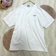 大きめ【PRO-KEDS】ポイントロゴTシャツ　半袖　2XLサイズ　白