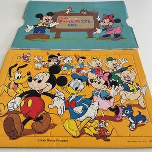 中古　Disney ディズニー ミッキーマウス レトロ パズル　60ピース　チャイルドパズル