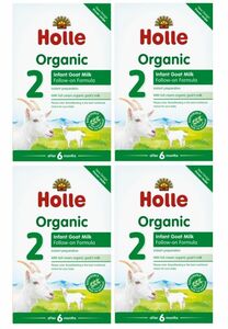 【400g 4箱セット・6カ月から】ホレ オーガニック有機原料使用・ヤギミルク (Holle Organic Infant Goat Milk) 乳児用ゴート粉ミルク