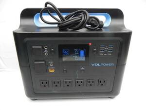 E8457 Y VDL HS1500 Portable Power Station ポータブル電源 1228Wh / AC電源コード付き