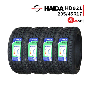 4本セット 205/45R17 2023年製造 新品サマータイヤ HAIDA HD921 送料無料 205/45/17