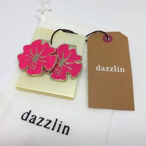 【新品】 dazzlin ダズリン 花 フラワー イヤリング レッド F