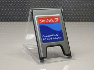 PCMCIA CFカード 変換アダプタ CompactFlash PC Card Adapter SanDisk ①