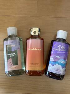 送料無料3本セット 新品　バス アンド ボディワークス Bath & Body Works シャワージェル295ml x 3（ボディソープ）