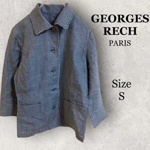 1276 GEORGE RECH【S】ポロシャツ　カラーヴィンテージ　デニム色
