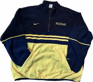 90s Nike Michigan Fleece Half Zip Sweater ナイキ ミシガン フリース ハーフジップ セーター Vintage ヴィンテージ ブルゾン