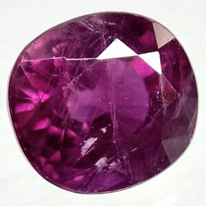 〔天然ルビー0.816ct〕a 約5.23×4.71mm ルース 裸石 corundum コランダム RUBY 宝石 ジュエリー テDG0