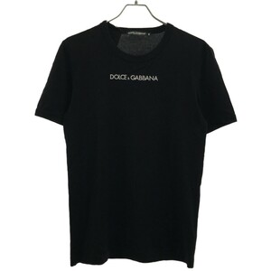 DOLCE&GABBANA ドルチェ＆ガッバーナ 18SS ロゴプリントTシャツ ブラック 44 G8HV0T/HP709 ITKVVG8SZJPQ