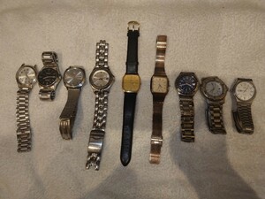 動作未確認 メンズ 腕時計 9本セット swatch Swiss Jupiter EXCEED GUESS SEIKO など 時計 ファッション小物 