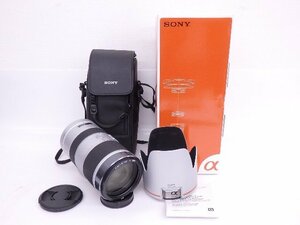 SONY/ソニー 望遠ズームレンズ 70-400mm F4-5.6 G SSM SAL70400G ソニーミノルタAマウント フード・ケース・元箱付 ◆ 6DDBC-2