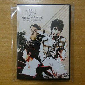 4582184180373;【DVD】MASATO HONDA with VOICE OF ELEMENTS / LIVE 2006 at SHIBUYA-AX 2006.9.10　BFBA-00037