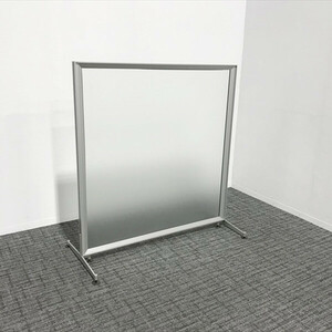 自立パーティション アルツァータパネル 標準タイプ シングルガラス オカムラ 透明 中古 PJ-864657B